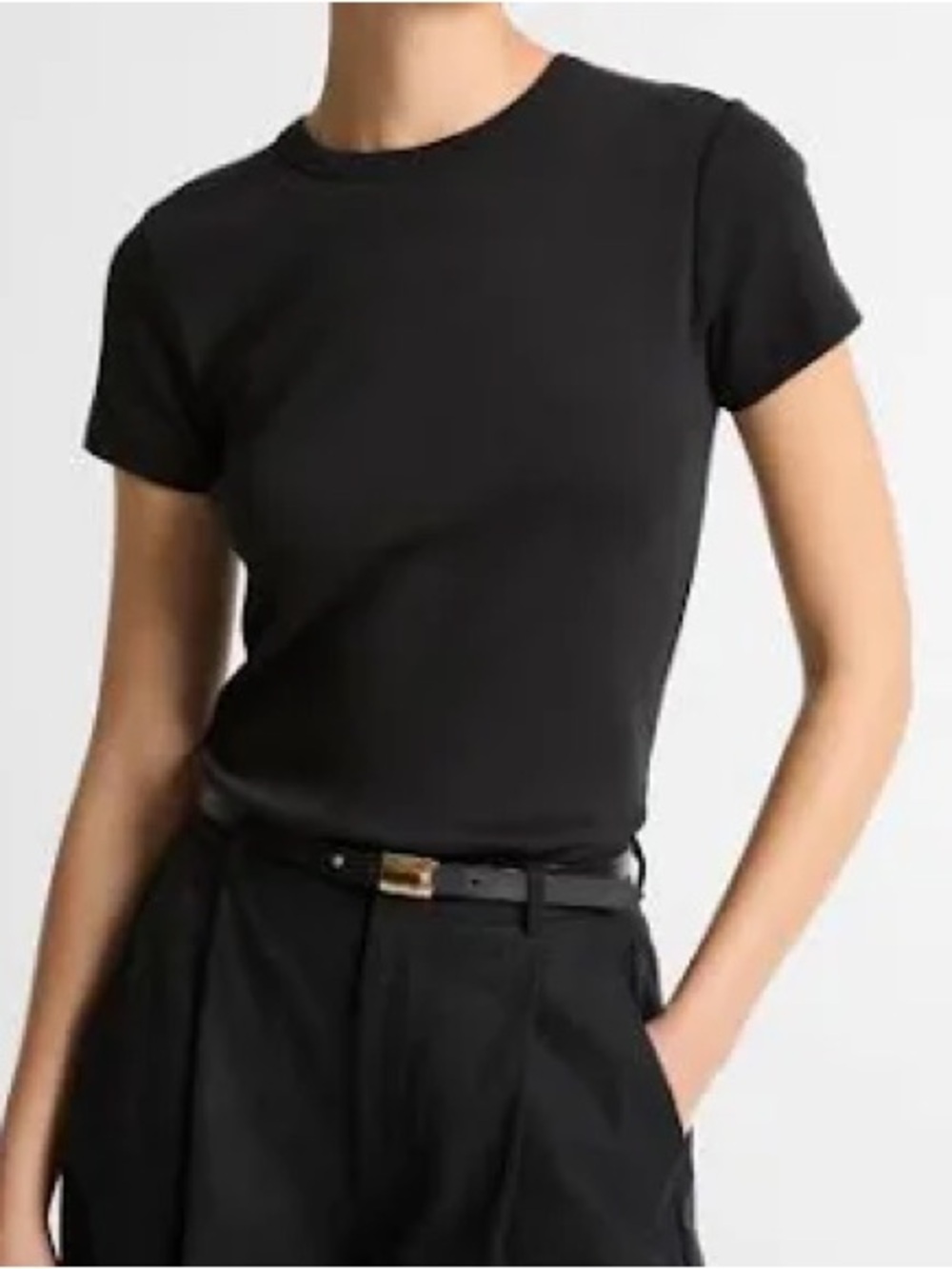 Vince  NWT Black Crewneck Short-Sleeve Tee M